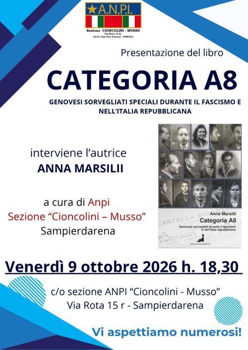 CATEGORIA A8 - Genovesi sorvegliati speciali