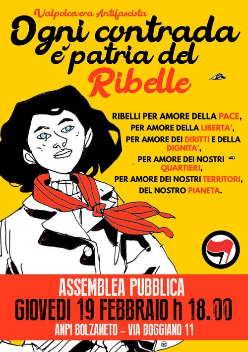 Assemblea pubblica Valpolcevera Antifascista