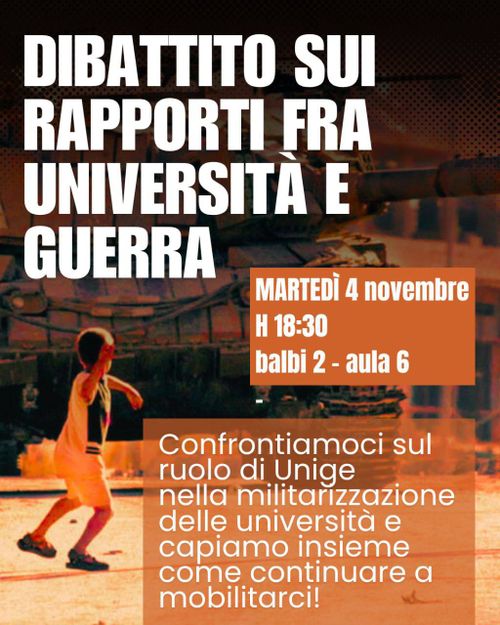 Dibattito sui rapporti fra università e guerra