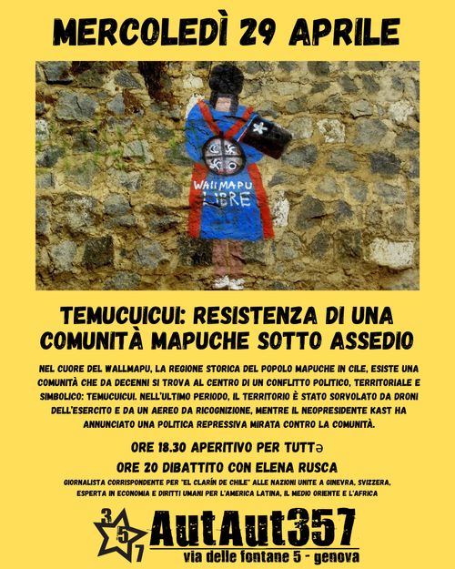 Temucucuy: resistenza di una comunità mapuche in lotta