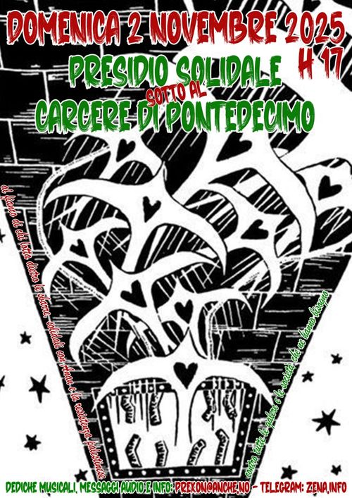 Presidio solidale al carcere di Pontedecimo