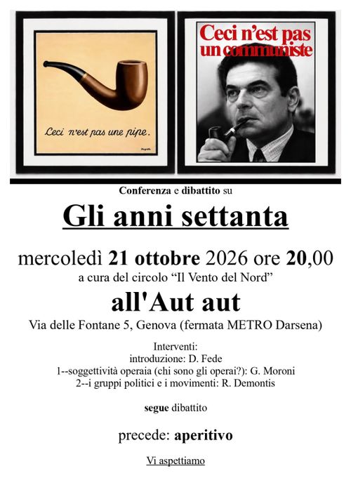 Gli anni '70 - incontro con Il vento del nord